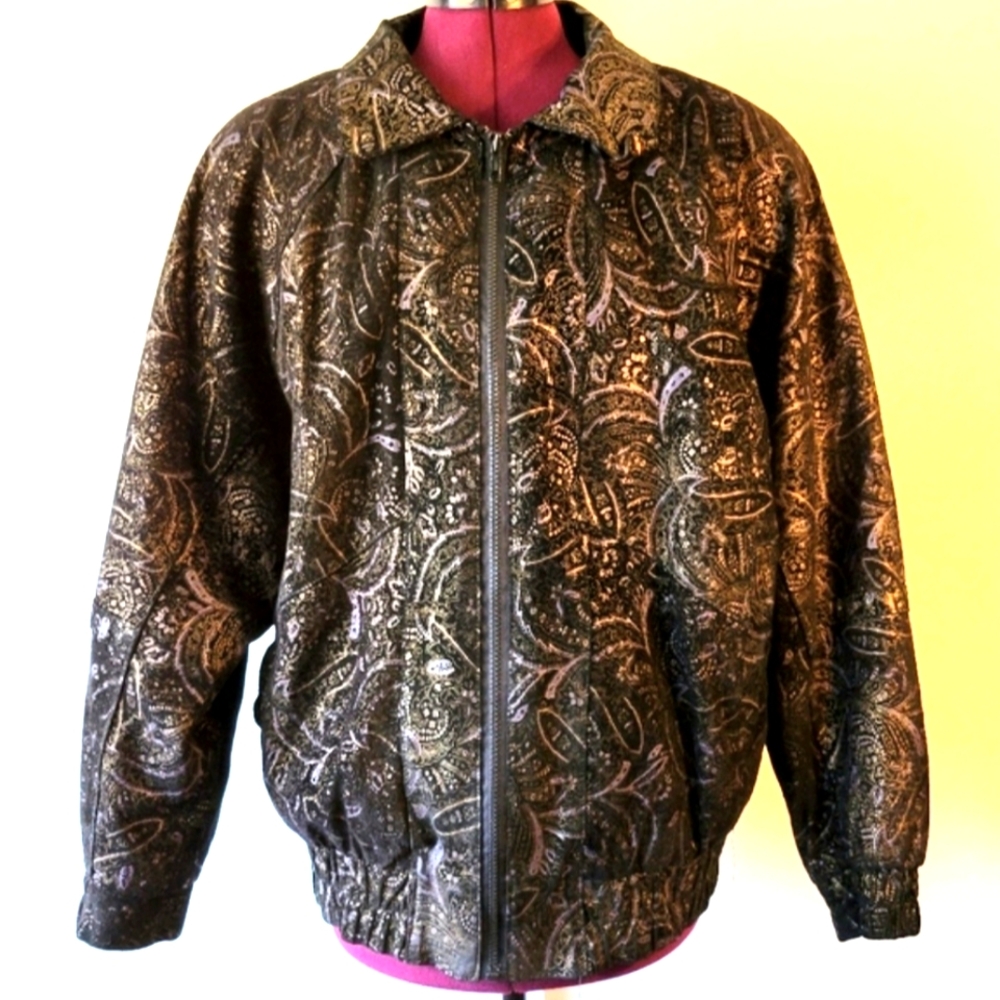 VTG Radlee Paisley suede jacket